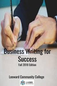 Business Writing for Success Fall 2018 Edition