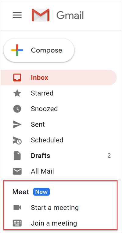Meet in Gmail